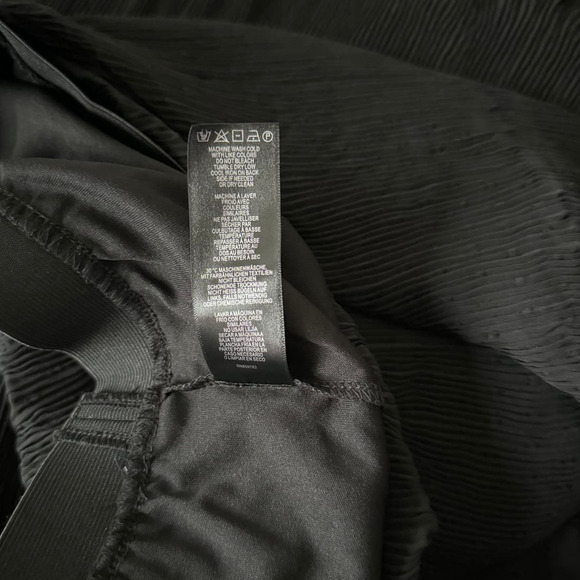 Adrianna Papell Clip Dot Pleat Skirt in Black Size XL - Picture 6 of 7